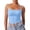 Light blue, variant on Black Tank Top Woman Lace Top Double Lined Sexy Tank Top Spaghetti Strap Club Shirt Square Neck Sexy Vest - Hontri