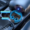 thumbnail image 4 of Car Ashtray Soot Prevention Open Lid Metal Inner Tank With LED Light Car Ashtray, 4 of 6
