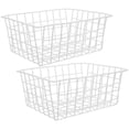 thumbnail image 1 of 2Pcs Metal Freezer Organizer Freezer Wire Basket Freezer Storage Bin Fruit Vegetable Basket, 1 of 6
