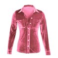 thumbnail image 4 of Timegard Womens Tops Long Sleeve Button Shirts Business Work Casual Tops with Pockets Fall Blouses, 4 of 5