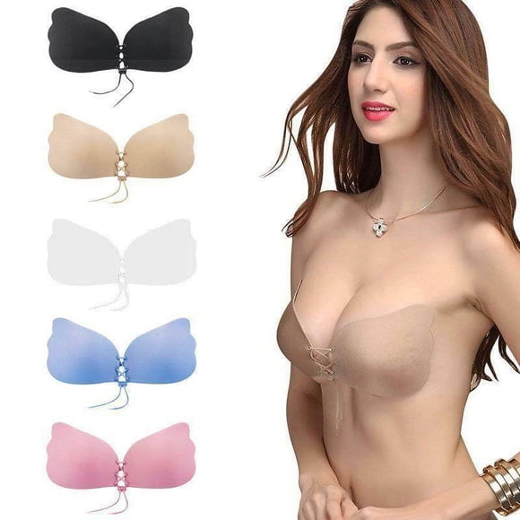 serony Silicone Push Up Bra Women Backless Strapless Self-Adhesive Bra 4 Colors 4 Cup Size Girls Underwear