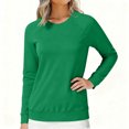 thumbnail image 2 of BLVB Women’s Long Sleeve T Shirts Casual Loose Fit Layering Tops Trendy Raglan Sleeve Crew Neck Tees Pullover Basic Fall Clothes, 2 of 6