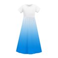 thumbnail image 4 of Rbaofujie Robe Longue Décontractée à Fleurs pour Filles, Manches Courtes, Robes de Vacances avec Poches, 4 of 9