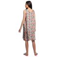 thumbnail image 4 of Moomaya Cotton A-Line Sleepwear For Ladies Round Neck Button Placket Nightdress, 4 of 6