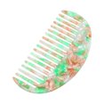 thumbnail image 1 of Unique Bargains 1 Pcs Peigne à Dents Larges Demi-Rond pour Femmes Cheveux Bouclés Épais Ondulés Raides Vert, 1 of 6