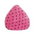 thumbnail image 1 of Gouchee Home Fluffy Stars Pink Faux Fur Bean Bag Chair – Soft Polyester with Polystyrene Bead Filling, Suitable for Adults and Teens, Lightweight & Cozy Seating for Bedroom, Living Room or Playroom, 1 of 7