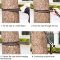 thumbnail image 3 of Maoww 2pcs Super Strong Hammock Straps with Carabiners Buckles Camping Hiking Tree Hanging Belt Rope, 3 of 9