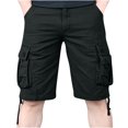 thumbnail image 1 of Cameland Men's Plus Size Cargo Shorts Multi-Pockets Relaxed Summer Beach Shorts Pants, 1 of 4