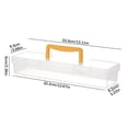 thumbnail image 3 of Qaailabf Professional Tool Box Organizer 13 inch Clear Plastic Storage Container with Snap Lid - Long Portable Hardware Parts Organizer Box for Home Workshop Tools Screws Crafts Fishing Tackle, 3 of 3