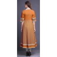 thumbnail image 4 of Bimba Kurtis Indiennes Artistiques White Sun pour Femmes Longues Évasées Décontractées Anarkali Robes Kurti Ethniques-TP, 4 of 5