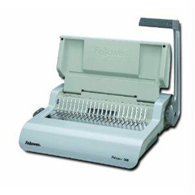Fellowes Pulsar Plus Comb Binding Machine, 500 Sheets Punched, Binding Machine, Grey