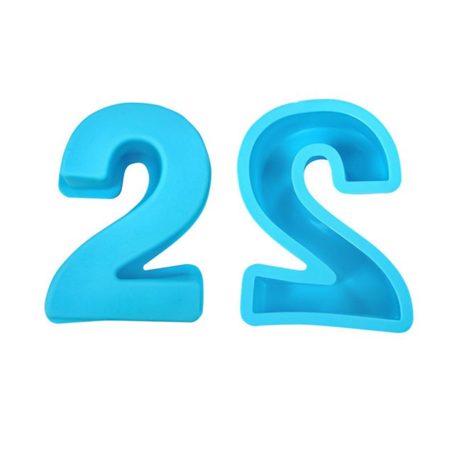 RXIRUCGD Birthday Number Silicone Cake Mold Pizza Pan Baking Cake Bread Kitchen DIY Mould