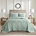 thumbnail image 3 of 510 Design Oakley 3 Piece Reversible Bedspread Set Seafoam Full/Queen, 3 of 4