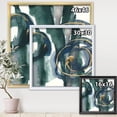 thumbnail image 3 of Designart Mettalic Indigo and Gold III Framed Wall Art, 3 of 3