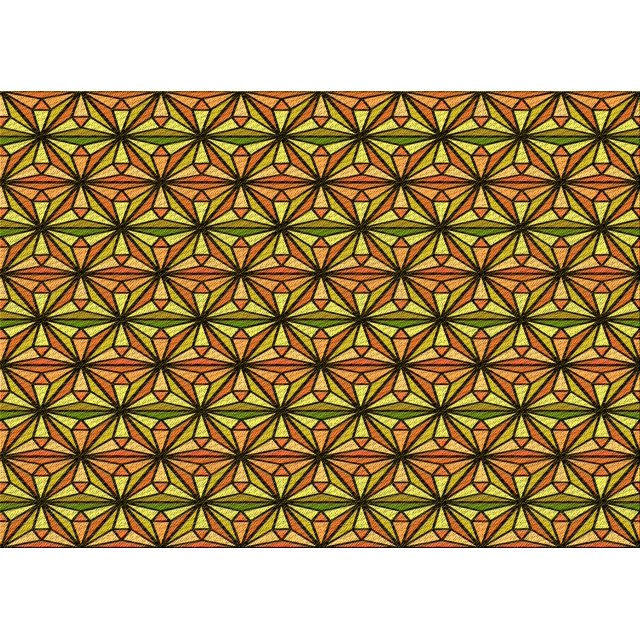 Ahgly Company Tapis d'Intérieur Lavables en Machine, Rectangles, Zone Jaune Transitionnel, 2' x 5'