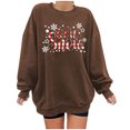 thumbnail image 2 of 2023 Sweat-shirt Oversize Imprimé for Women Col Rond Manches Longues Pull Sweat Oversize Womens Tops, 2 of 8