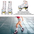 thumbnail image 4 of White Graffiti Roller Skates For Kids And Adults With Front Support Column And Breathable Design, 4 of 8