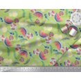 thumbnail image 3 of Soimoi Poly Georgette Fabric Fruits,Swim Ring & Goggles Summer Designs Print Fabric by Yard 42 Inch Wide, 3 of 3
