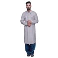 thumbnail image 1 of Atasi Kurta Pathani pour Hommes à Col Classique à Manches Longues Salwar Ensemble de Kurta de Mariage, 1 of 5
