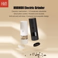 thumbnail image 2 of Yeacher Electric Salt and Pepper Grinder Battery Operated Automatic Pepper Mill Spice Mills with LED Light Adjustable Ceramic Coarseness One Handed Operation Kitchen Peppermills Gift for Cooking Lo, 2 of 7