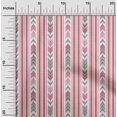 thumbnail image 1 of oneOone Viscose Jersey Fabric Arrow & Stripe Geometric Decor Fabric Printed BTY 60 Inch Wide, 1 of 5