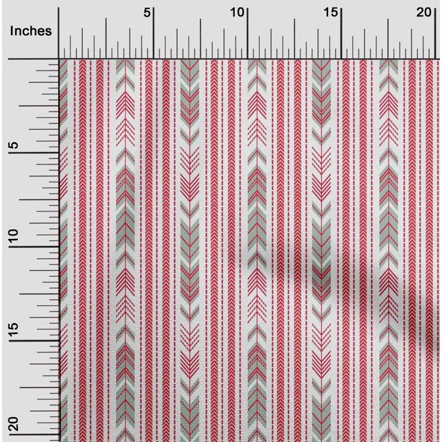 oneOone Viscose Jersey Fabric Arrow & Stripe Geometric Decor Fabric Printed BTY 60 Inch Wide