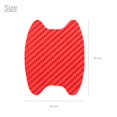 thumbnail image 4 of fastboy 4Pcs Carbon Fiber Auto Door Handle Film Scratch Proof Professional Car Handle Protector Anti-Scratch Stickers Good Toughness  Red, 4 of 5