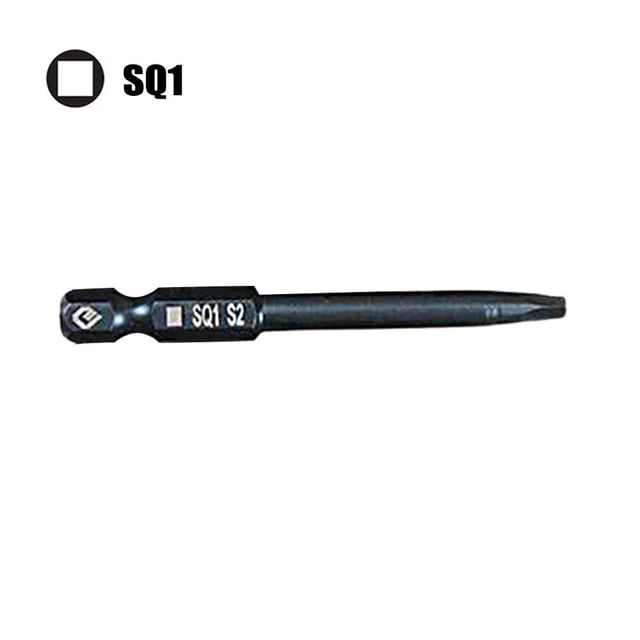 Lefu 65mm SQ0 SQ1 SQ2 Square Head Screwdriver Bits Set Hex Shank Magnetic Screwdriver