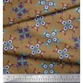 thumbnail image 3 of Soimoi Modal Satin Fabric Tiles Moroccan Print Fabric by Yard 42 Inch Wide, 3 of 3