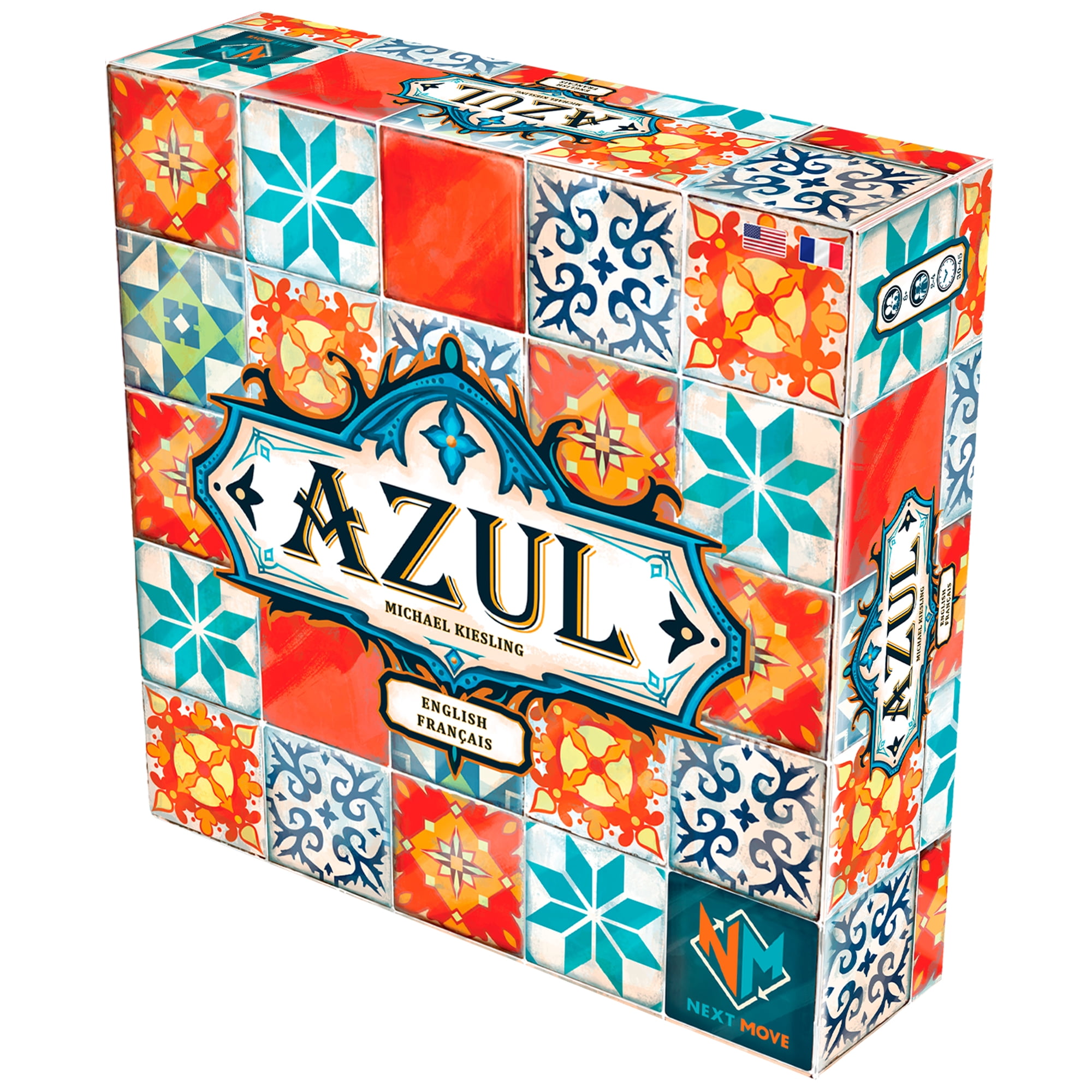 Azul Jeu de société – 2 à 4 joueurs, jeu familial, 8 ans et +, bilingue