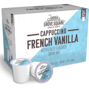 Grove Square French Vanilla Cappuccino Mix Single-Serve Coffee Pods 48 count