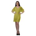thumbnail image 2 of Moomaya Robes Décontractées pour Femmes Courtes Imprimées Robe Fluide à Col en V pour Femmes Grande Taille, 2 of 6