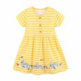 thumbnail image 2 of MIASHUI Robes de Pâques pour Filles Lapin Manches Courtes Robes Décontractées, Jaune, 7-8 Ans, 2 of 9