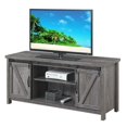 thumbnail image 2 of Pemberly Row Barn Door 52" TV Stand in Rustic Gray, 2 of 4