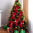 thumbnail image 3 of Gkeoshab Event & Party 20 In Initial Monogram Embroidered Christmas Stocking Knitted Christmas Decorations Stocking Knitted Hosiery Wool Hosiery Embroidered Letter Children'S Candy Gift Bag, 3 of 8