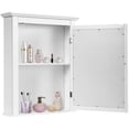 thumbnail image 1 of Patiojoy Armoire Murale de Salle de Bain avec Miroir, Armoire de Rangement avec Tablette Ajustable, Blanc, 1 of 10