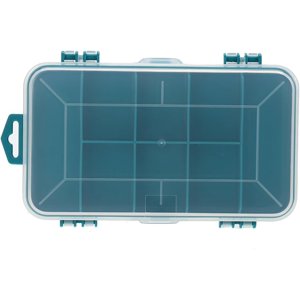 Woeilo Plastic Tool Box Case Double-Side Green Small Components Tool Storage Box Green