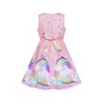 thumbnail image 2 of Girls Dress Light Pink Unicorn Rainbow Summer Sundress 6 Years, 2 of 6