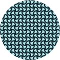thumbnail image 1 of Ahgly Tapis Rond Lavable en Machine Intérieur Transitionnel Vert Sarcelle Profond, 3 Pieds Rond, 1 of 7