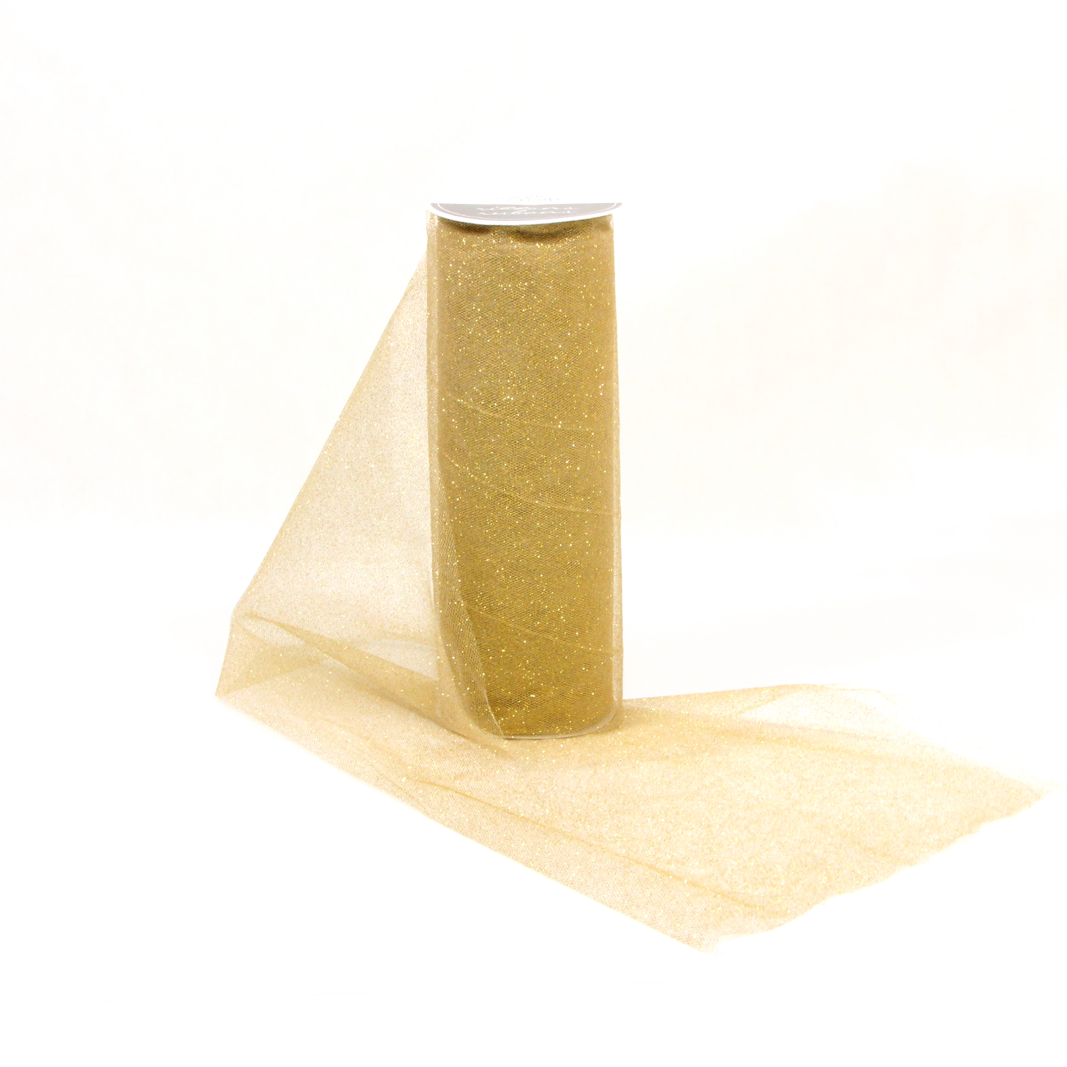 UNIQUE CREATIV ruban, tulle, or métallique, 60 cm × 14,63 m (24 po × 16 vg)