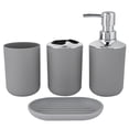 thumbnail image 2 of RXIRUCGD 4 Piece Bathroom Accessory Set With Soap Dispenser Pump, Toothbrush, Tumbler And Soap Dish, 2 of 6