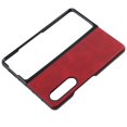 thumbnail image 1 of Étui en Cuir pour Téléphone, Protection Complète Anti-Rayures Étui Rigide Antichoc pour Z Fold 3 Noir, Rouge, Bleu, Vert Militaire, Marron, 1 of 8