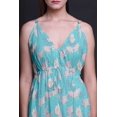 thumbnail image 4 of Bimba Robe Longue à Imprimé Floral pour Femmes, Bretelles Spaghetti, Col en V, Maxi, Tenue de Plage - Moyen, 4 of 4