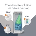 thumbnail image 3 of Diaper Genie Platinum Diaper Pail, Lily White, Stainless Steel, Foot Pedal, Odour Control, 3 of 9
