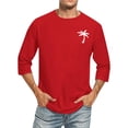 thumbnail image 1 of Birdeem Chemises pour Hommes Hommes Imprimé Col Rond Décontracté Mode Manches Courtes Blouses Col Rond Chemises, 1 of 9