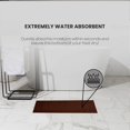 thumbnail image 2 of Canadian Linen Yukon Bath Mats, 2 Pack, 20"x34", Soft Absorbent Cotton Washable Lightweight Quick Dry Bath Shower Mat Picture Frame Design, Dark Brown, 2 of 9