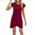 thumbnail image 2 of Gspmoly Robes pour Femmes, Robes d'Été pour Femmes Décontractées Sans Manches à Manches Volantées Robe d'Été Robe de Plage Robe de Vacances Robe Courte Robes de Cocktail jusqu'à 65 % de Rabais, 2 of 7