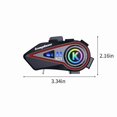 thumbnail image 3 of Casque Bluetooth pour Moto, Haut-Parleur Casque Intercom Écouteur Bluetooth 5.3 Réduction de Bruit Intelligente Qualité d'Image Haute Définition Longue Portée Casque de Moto Écouteurs Bluetooth, 3 of 8