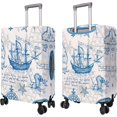 thumbnail image 3 of Travel Luggage Cover Suitcase Protector Fits 18-32 Inch Luggage Wheel Covers Patterned Travel Related Items Flower Luggage Protector Elastic Luggage Anti-scratch Suitcase Cover XL, 3 of 5