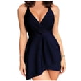 thumbnail image 1 of One Piece Swim Dresses for Women Tummy Control Swimsuit with Soft Support, Chic for Poolside & Beach, 1 of 5